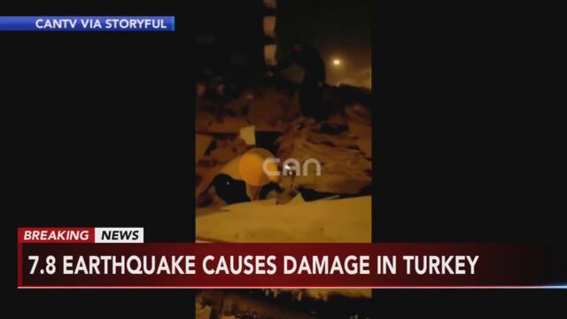 DEADLY EARTHQUAKE Powerful 7.8 quake knocks down buildings in Turkey, Syria