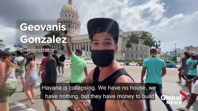 Massive anti-government protests in Cuba; president blames US for unrest