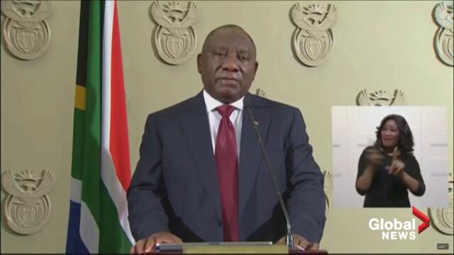 South Africa's president says looting and rioting could cause medicine, food shortages