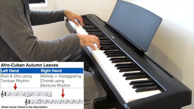 Afro-Cuban Autumn Leaves - with Sheet Music