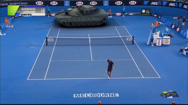 AUS OPEN 2015 - Djokovic v Abrams Semi-Final