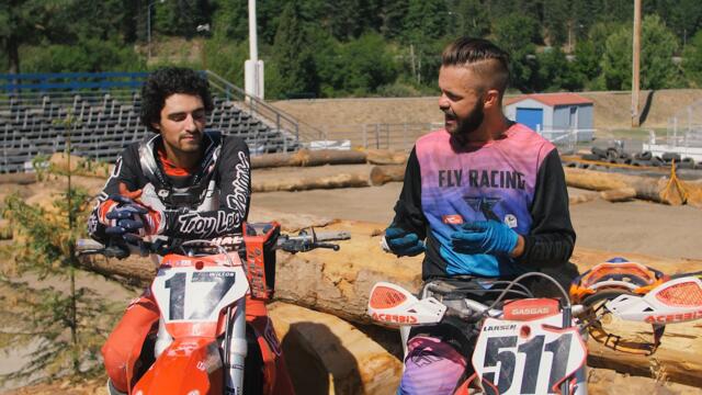 Endurocross PRO vs. Retired Rider! The Tire Guy and Spenser Wilton Hot Lap Battle!