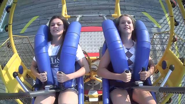 Seagull trapped in Sling Shot Wildwood