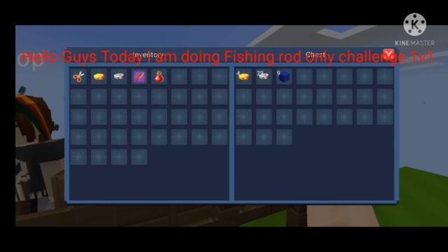 Fishing Rod Only Challenge 1v1 in bedwars with StanYTBMGO #blockmango #bedwars