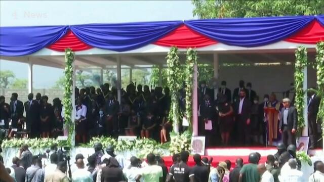 Haiti president’s funeral disrupted by violence