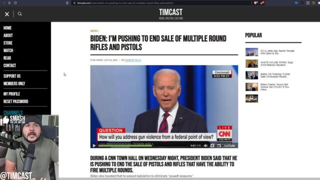 Biden Admits To Plan To Ban Nearly EVERY Gun, Any Weapon That Can Take Multiple Rounds