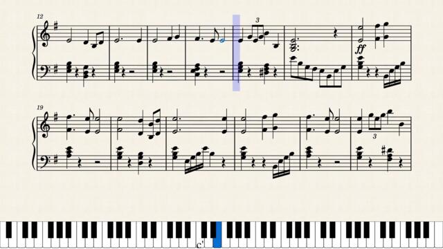 Dvořák - Symphony No 9 in E minor 4th Mov.  (From the New World) Easy piano solo with sheet music