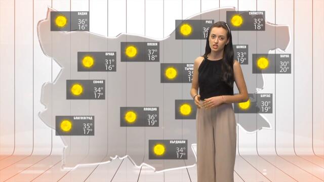 Прогноза за времето за 27 юли