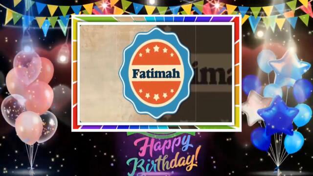 تهنئه عيد ميلاد باسم فاطمة هدية من السوبر للمنوعات الى متابعيها للتحميل بدون حقوق اكتب اسم فى تعليق