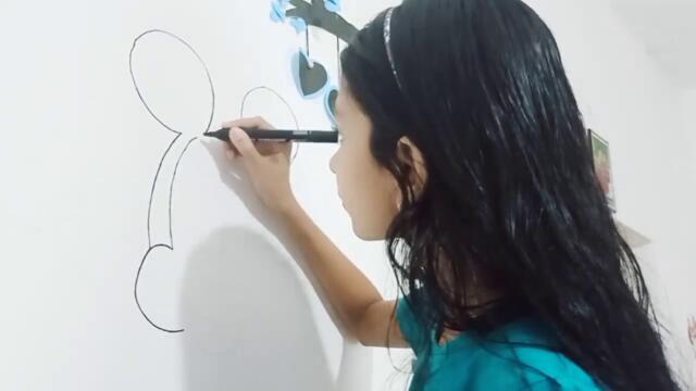 wall painting..Mickey mouse നെ എളുപ്പത്തിൽ ഒന്ന് വരച്ചാലോ,,,,,