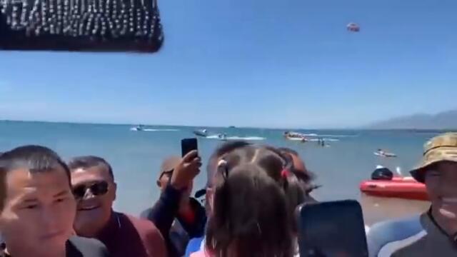 Президент Садыр Жапаров бүгүн 01.08.2021 эл менен чогуу эс алды.