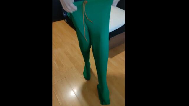 Хромакей штаны — исчезли ноги на видео