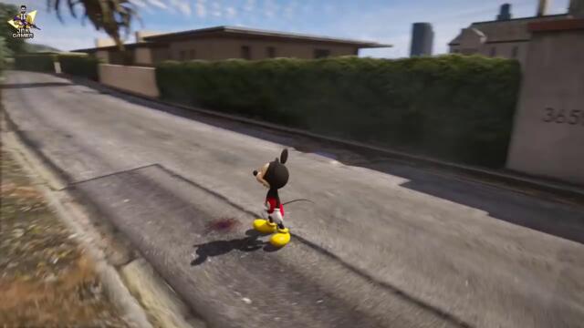 Shinchan & Franklin Meet Mickey Mouse in GTA 5 || JNK GAMER