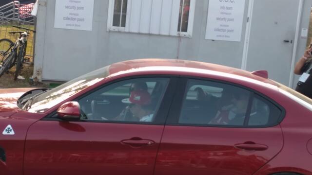 Kimi Raikkonen jumps barriers to meet Italian fans Monza Italian Gran Prix 2016