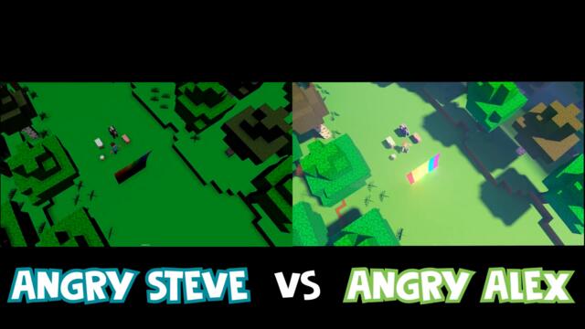 🎵 ANGRY STEVE vs. ANGRY ALEX 🔥- Minecraft Animation Music Video