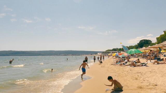 Болгария Варна. Прогулка по пляжам Варны - Август 2021 4K