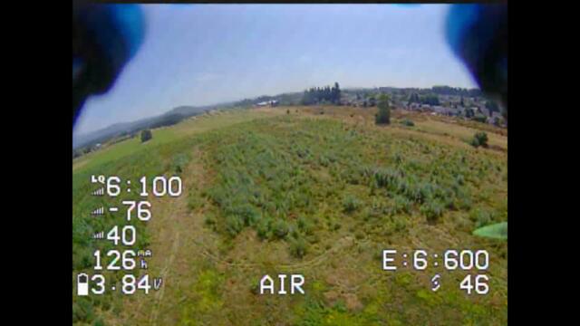 ExpressLRS EP2 w/ HappyModel 2.4g ES24TX Range test with OSD #fpv #fpvfreestyle #droneracingleague