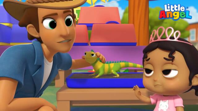 Изучаем Рептилии 🐸 🐢🦎 | Мультик Про Животных Для Малышей | Little Angel Русский