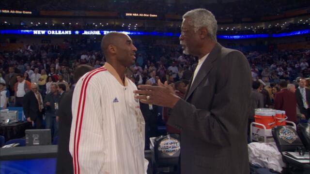 Kobe Bryant & Bill Russell at 2008 All-Star