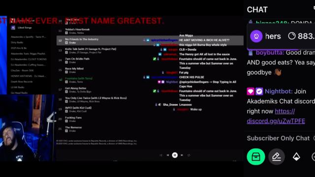 Dj Akademiks falls asleep listening to Drake’s new album CLB