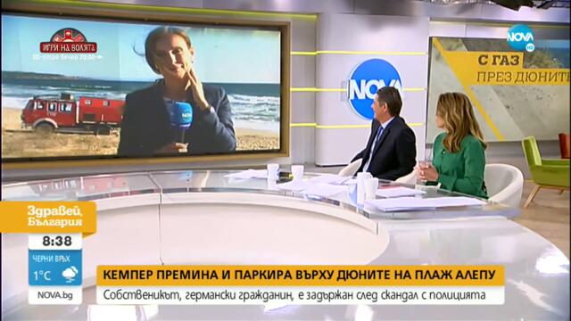 РАЗВРЪЗКА НА "АЛЕПУ": Задържаха германците, нагазили в дюните с кемпер - Здравей, България