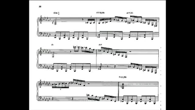Duke Ellington - CARAVAN (Piano Solo as performed by Art Tatum) with sheet music