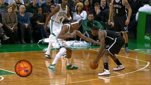 Joe Johnson Trips Up Paul Pierce with his Handles