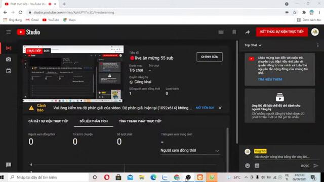 🔴live  ăn mừng 55 sub