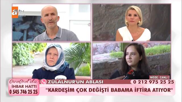 Zülalnur'un ablası canlı yayında... - @Esra Erol'da  9 Eylül 2021