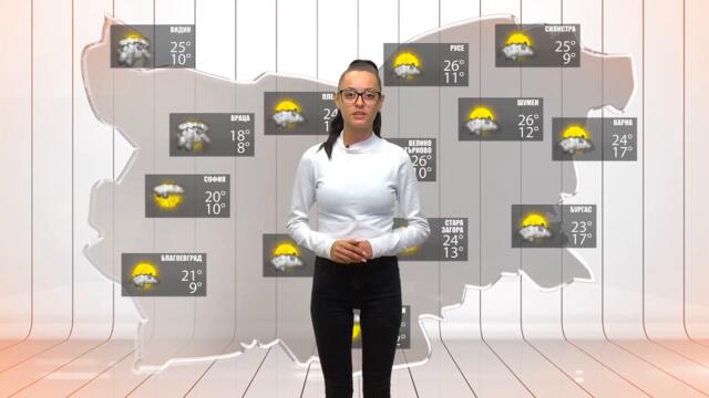 Прогноза за времето на 10 септември