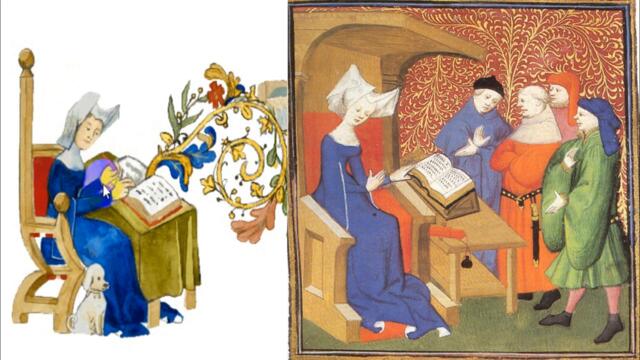 Кристина Пизанска (Christine de Pisan) почете Гугъл за 657 години от рождението на  френска писателка и поетеса -  Кристина Пиза