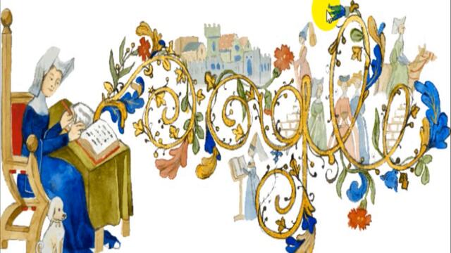 Кристина Пизанска,Кристин дьо Писан 657 години от рождението на Christine de Pizan Google Doodle