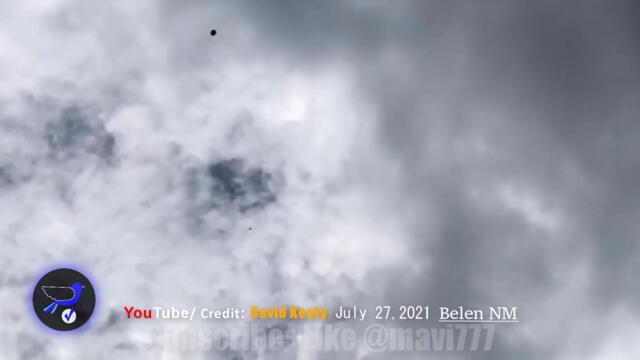 2 black UFOs seen in the sky in Belen New Mexico