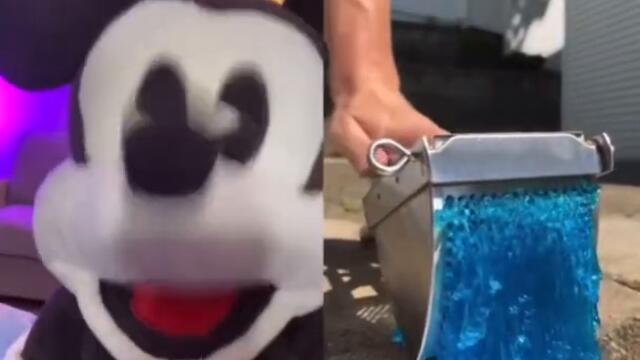 Mickey Mouse is SUPREMELY satisfied #shorts