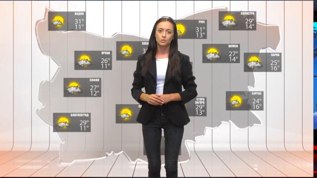 Прогноза за времето на 16 септември