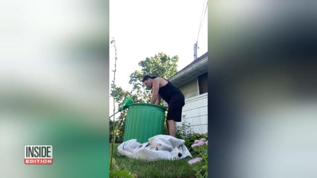 Met Gala Look Made With Drop Cloth and Wall Paneling