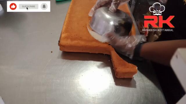 white forest /mickey mouse /cutting cake