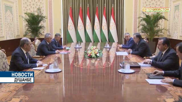 Президент Республики Таджикистан Эмомали Рахмон провел встречу с делегацией Российской Федерации