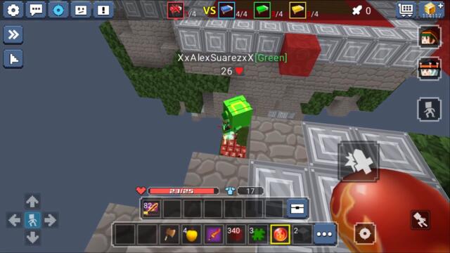 Building a Secret Underground Base in BedWars (Blockman Go)