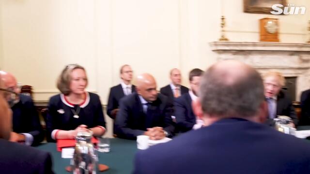 Boris Johnson chairs first meeting of top team in Downing Street since the cabinet reshuffle