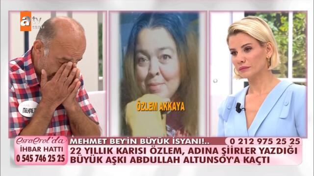 22 yıllık karısı Özlem, büyük aşkı Abdullah Altunsoy'a kaçtı! - @Esra Erol'da 20 Eylül 2021