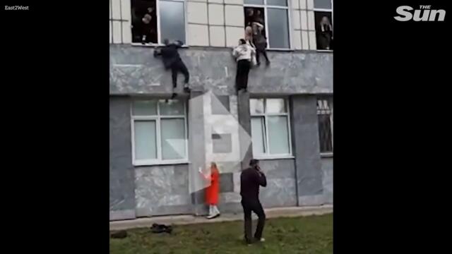 Students jump from windows as gunman kills at least 8 in university rampage in Russia