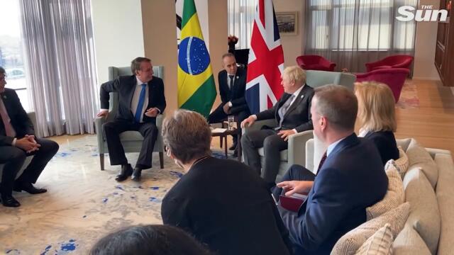 Boris Johnson brands Covid a ‘bummer’ at meeting with anti vax Brazilian President Jair Bolsonaro