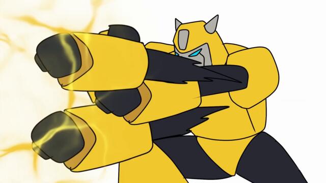 Transformers Arcee and Bumblebee vs Megatron !! with a little of Transformers Animated Style