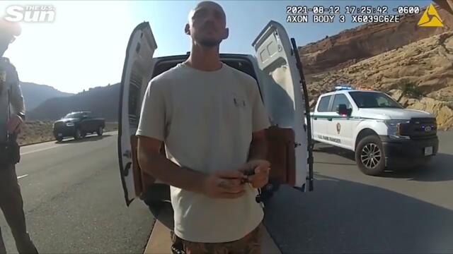 Gabby Petito police bodycam reveals chaos inside van after fiancé Brian Laundrie ‘hit her’