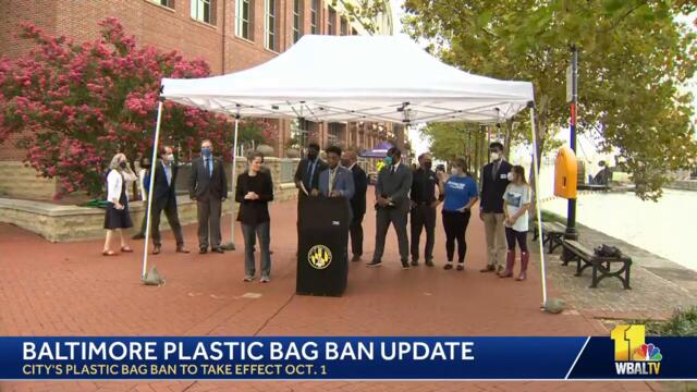 Mayor: Baltimore plastic bag ban to take effect Oct. 1