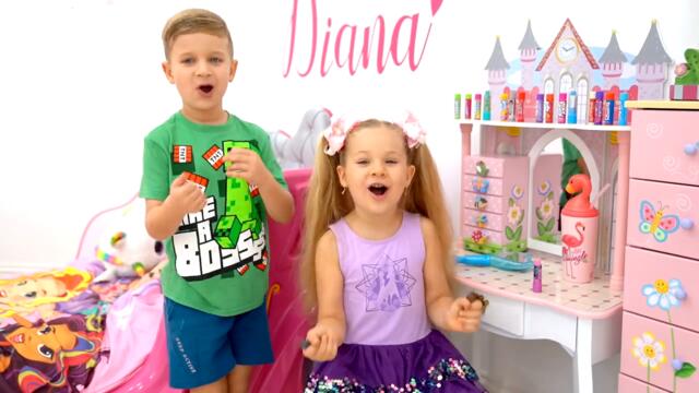 Diana and Stories for kids about sweets & candies