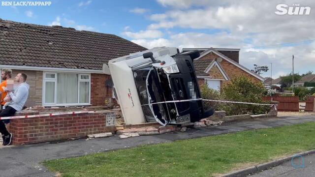 ‘Tornado’ hits homes and cars as thunderstorms and flash floods hammer Britain