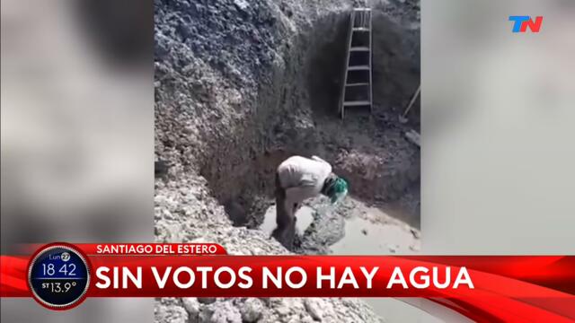 SIN VOTOS NO HAY AGUA | Un funcionario de Santiago le negó agua a vecinos por no votar a Zamora