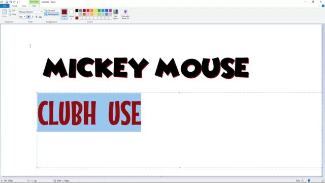 How to draw the Mickey Mouse Clubhouse logo using MS Paint | How to draw on your computer